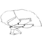 Cessna 172 B & C, 175 182 A thru D Steering Rod (Left): MC0743008 - 1 - 19A - 19A