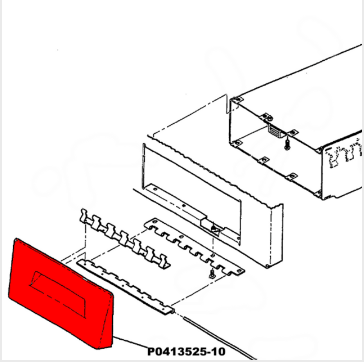 Cessna 150 Interior - Glove Box Door Assy - 150L, 150M (1972 - 1975), 0413525 - 10 - 21B