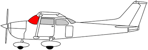 Windshield (1980-1985) Cessna 172P; 28-353-18C