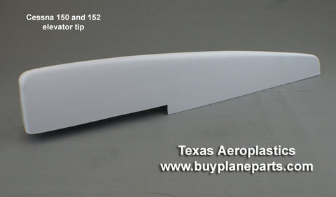 Cessna 150 and 152 elevator tip. Replaces OEM part number 0430004-10. Manufactured by Texas Aeroplastics.