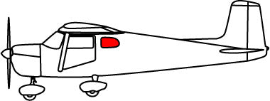 Cessna 150 Rear Window (Left or Right) 26-363-18C. LP Aero Plastics