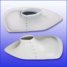 Cessna 172 Brake Cover Fairings (Left or Right) (1974-1986) (Includes 172R and 172S models) 28-08-80A. Replaces OEM parts: 0541224-1, 0541224-2. Manufactured by Texas Aeroplastics.