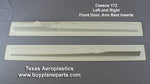 Cessna 172 Left and Right Armrest (SET) (1981-1982) 28-01-80A. Replaces OEM parts: 2415001-1,2415001-2. Manufactured by Texas Aeroplastics.