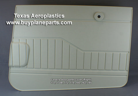 Cessna Door Panels (Set)( 170,170B,172, 175, 180, 182, 185) 30-0715064-80A. Replaces OEM parts:  0715064-4, 0715064-3. Manufactured by Texas Aeroplastics. 