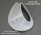 Cessna 182 Landing Gear Fairings (1976-1986) 31-03-80A. Replaces OEM parts: 0741052-201, 0741052-200. Manufactured by Texas Aeroplastics. 
