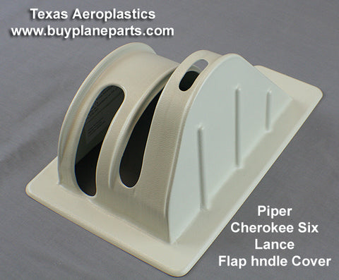 Piper Flap Handle Cover 60-69596-80A. Replaces OEM parts: 68421, 69596. Manufactured by Texas Aeroplastics. 