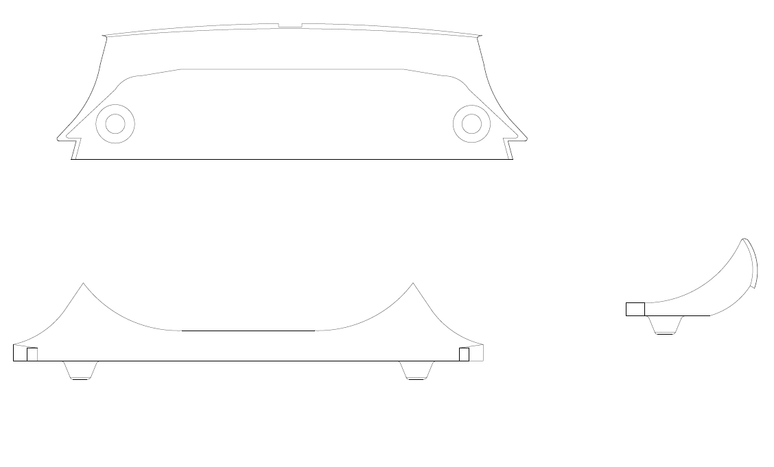 Cessna 150 - Baggage Compartment Panel Upper AFT - 150G, H, J (1967 - 1970), 0400129 - 58 - 21B