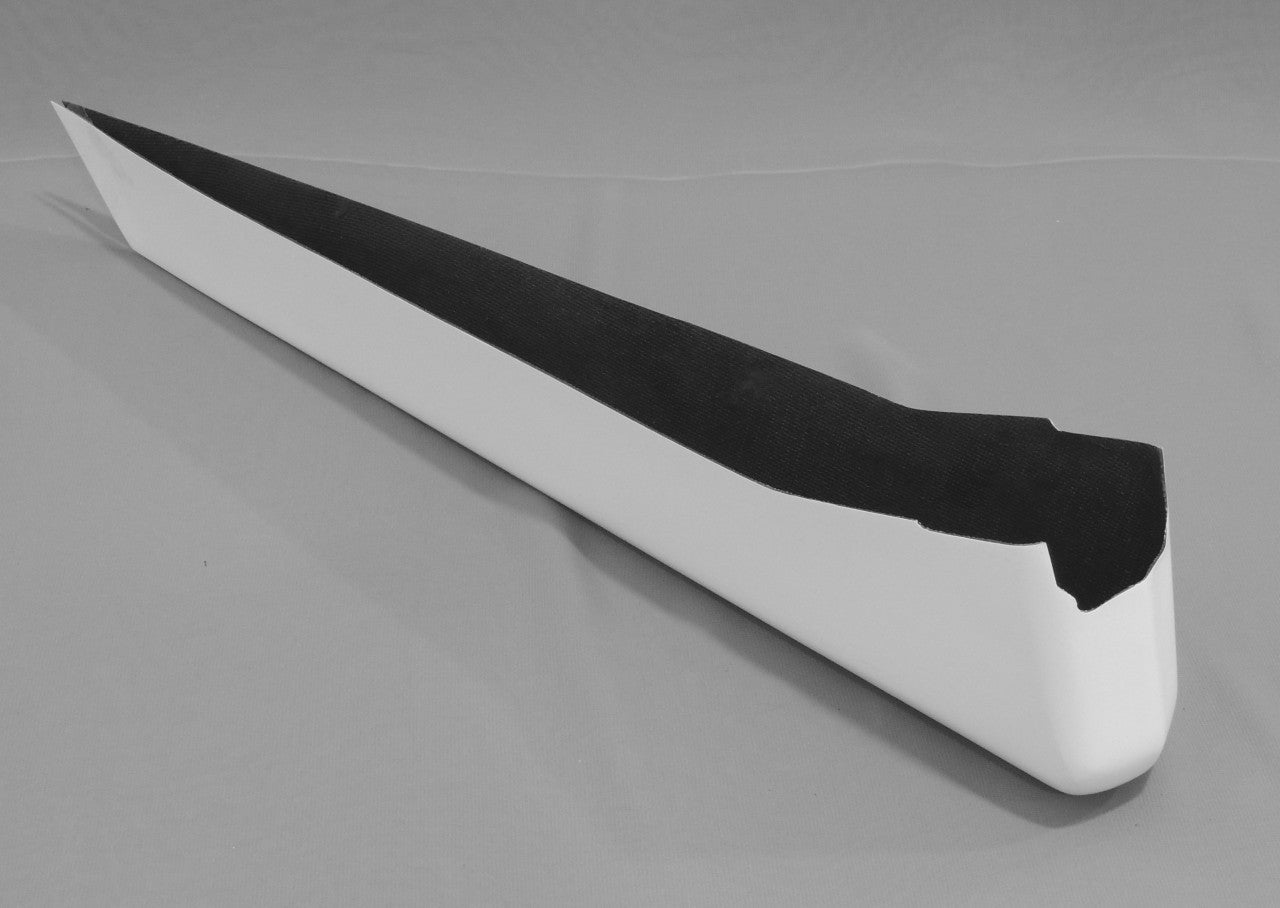Cessna 172 Rudder Bottom Tip (1969 - 1985),(Fiberglass) 28 - GF0531006 - 80 - 18D, 0531006 - 80 - 18D