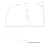 Cessna 182 Interior - Lower Trim Panel RH - 182R, T182, R182, TR182, FR182 (1981 - 1986), 2215022 - 10 - 21B