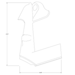 Cessna 206 Interior - “Stationair” LH Moulding - 206H (1998 - 2013)/T206H (2000 - 2016), 1215046 - 12 - 21B