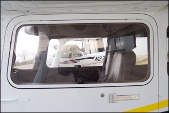 Door Window - Cessna 170, 172, 175 (28-374-18C) 0511106-3 – Texas