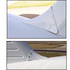 Piper Dorsal Fin Fairing (Forward, Small) 60 - 19 - 80A, 63517 - 00 - Texas Aeroplastics